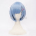 New! Re:Zero Life In A Different World From Zero Rem Blue Cosplay Wig Type B 